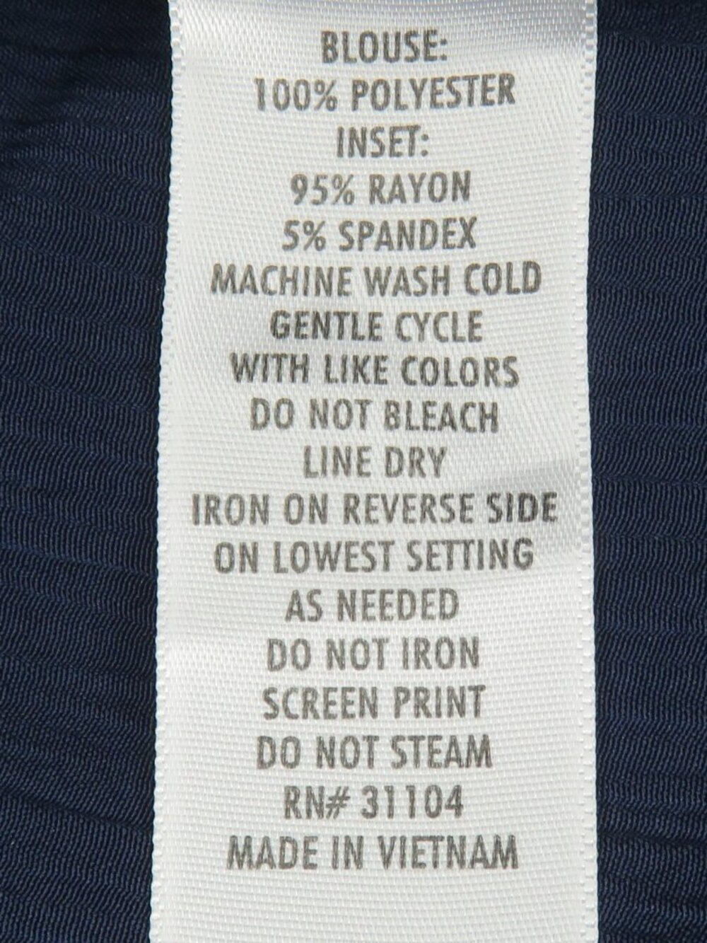 Kim Rogers Women's Blue Short-Sleeve Button-Up Faux 2 Piece Blouse Size XL C2146 - Picture 7 of 7